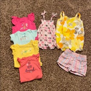 (🌟 3/$10) 7 piece spring/summer baby girl lot (3m)